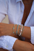 Charger l'image dans la galerie, Bracelet double Hazel turquoise