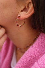 Charger l'image dans la galerie, Créoles Azilis grenat