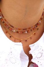 Charger l'image dans la galerie, Collier Dahlia grenat