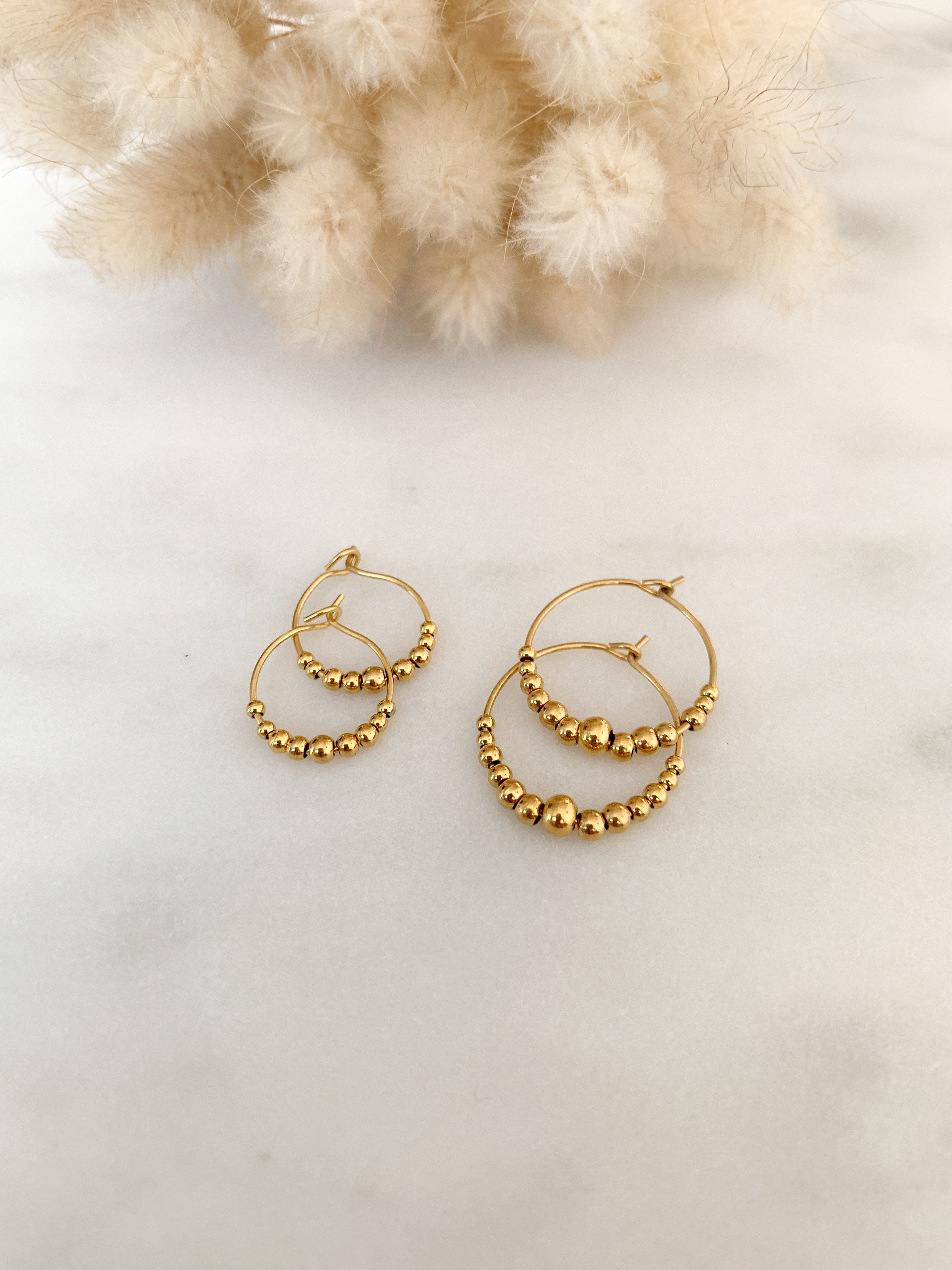 Bracelet perles 2 mm et tubes avec cadenas Argent - L'Atelier d'Amaya
