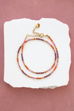 Charger l'image dans la galerie, Bracelet double Hazel grenat
