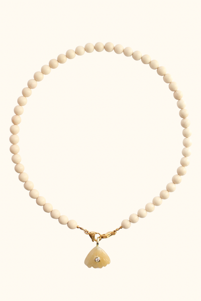 Collier Pio jaspe fossil