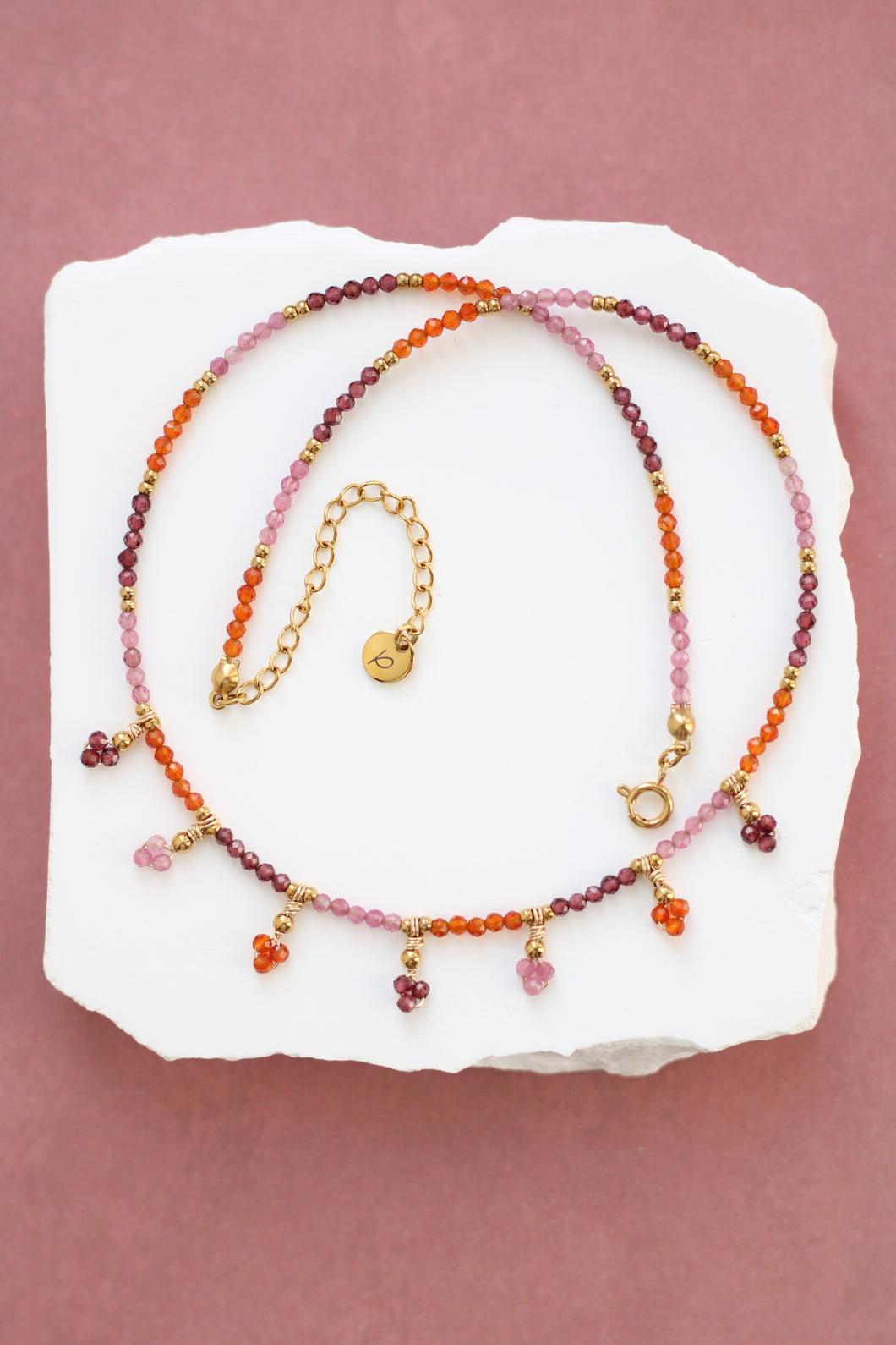 Collier Sienna grenat