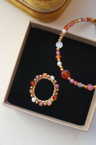 Bague tissée *orange*