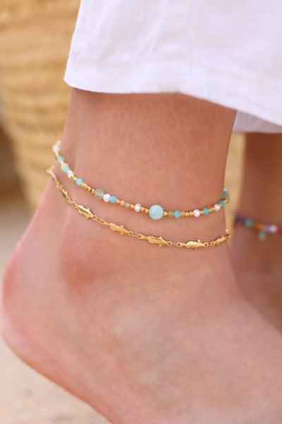 Bracelet de cheville Solea *bleu*