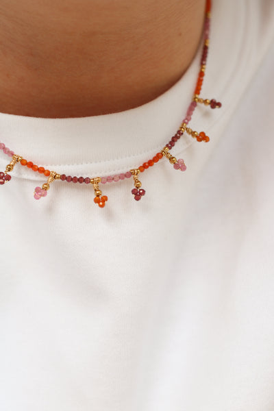 Collier Sienna grenat