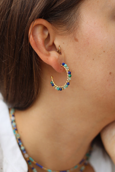 Créoles Azilis lapis lazuli