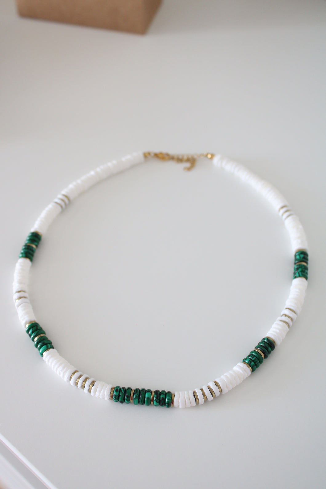 Collier surfeur malachite