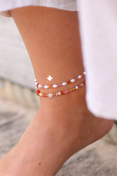 Bracelet de cheville Isla *orange*