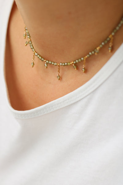 Collier Ambroise vert