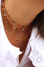 Charger l'image dans la galerie, Collier Dahlia grenat
