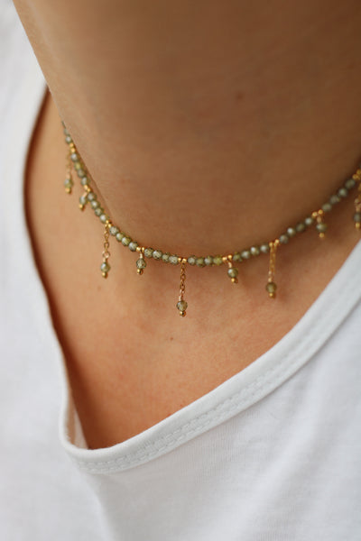 Collier Ambroise vert