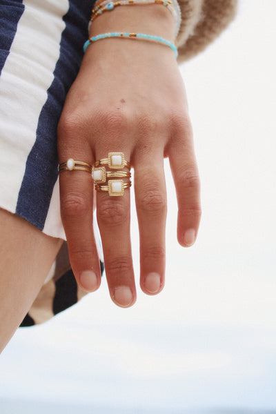Bague Trilogie *blanc*