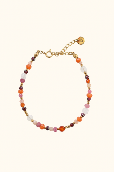 Bracelet Dahlia grenat