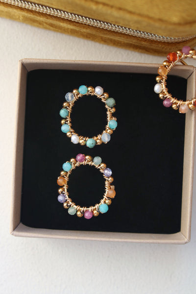 Bague tissée *turquoise*