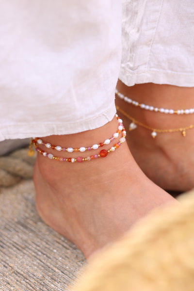Bracelet de cheville Solea *orange*