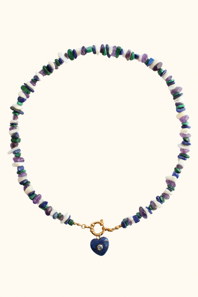 Collier Lazare lapis lazuli