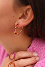 Charger l&#39;image dans la galerie, Créoles Azilis grenat
