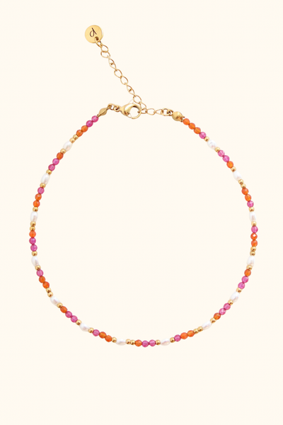 Bracelet de cheville Gisèle *fushia*