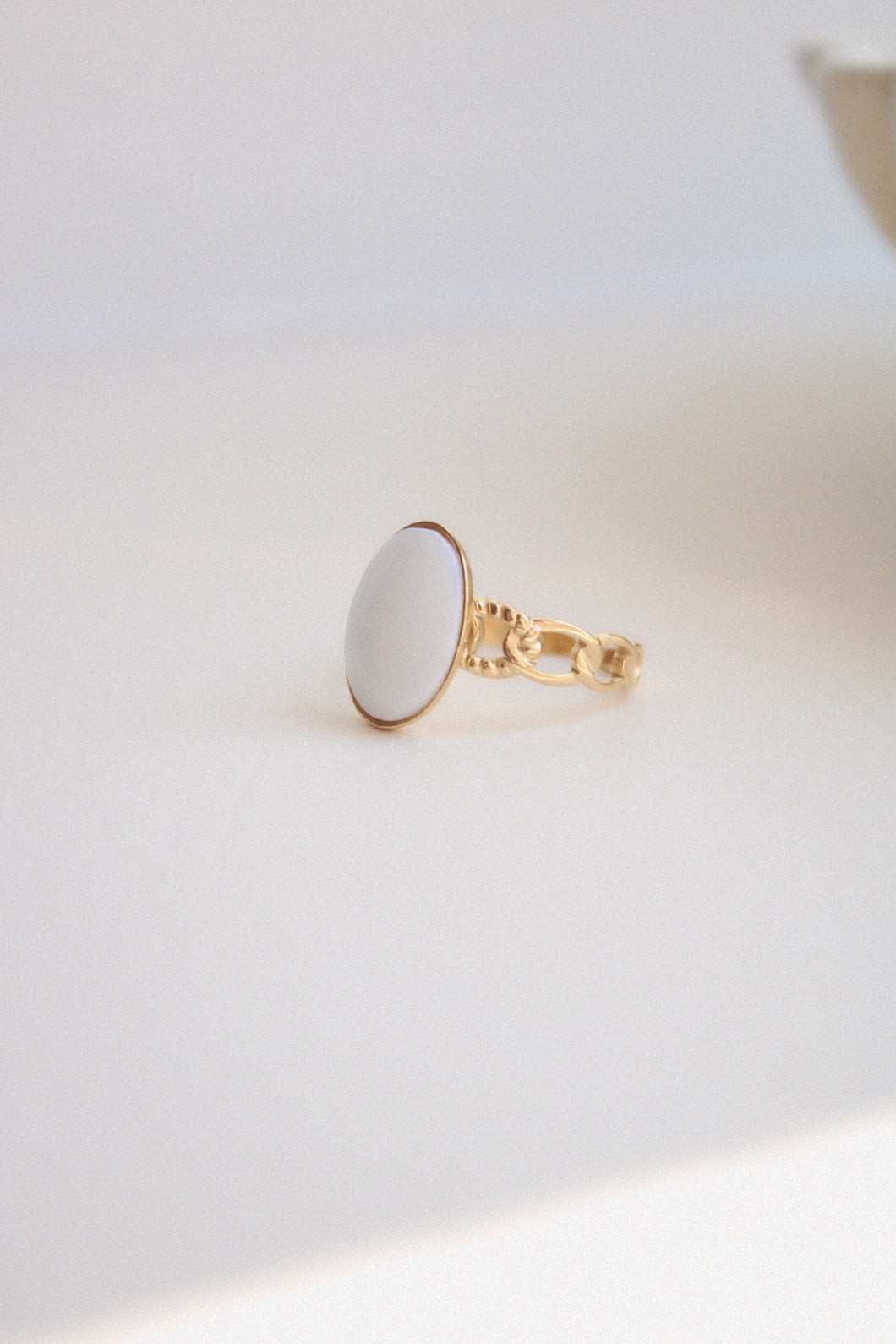 Bague Sandro blanc