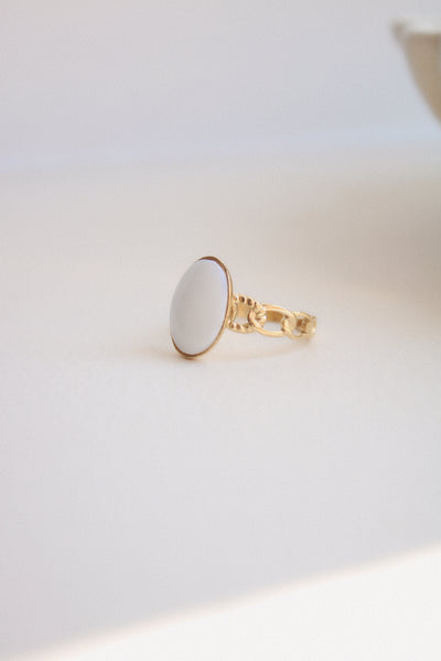 Bague Sandro blanc