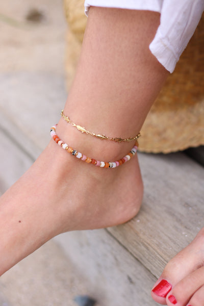 Bracelet de cheville Galina *rose*