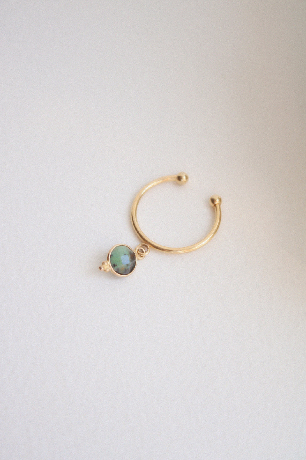 Bague breloque turquoise africaine
