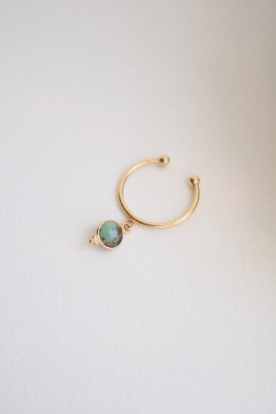 Bague breloque turquoise africaine
