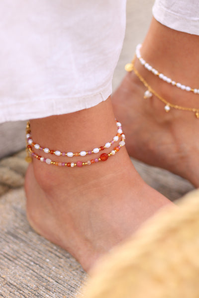 Bracelet de cheville Isla *orange*