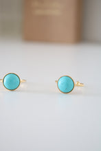 Charger l&#39;image dans la galerie, Bague ronde turquoise
