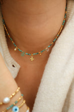 Charger l&#39;image dans la galerie, Collier Lily turquoise africaine
