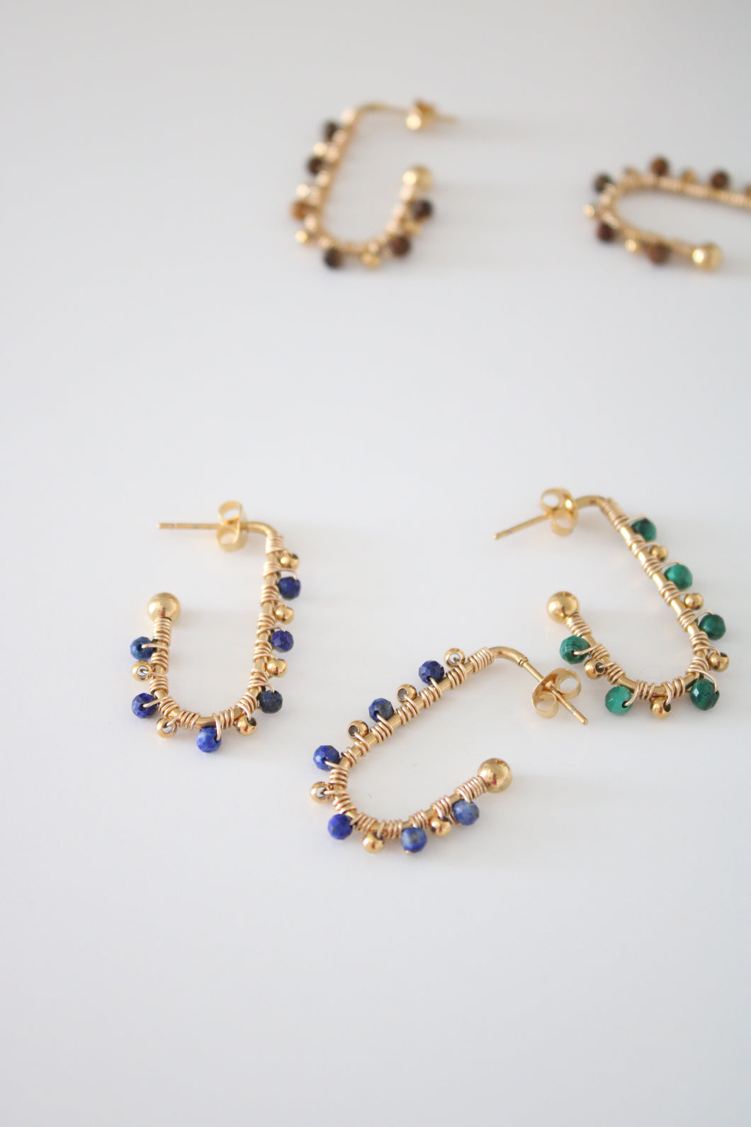 Boucles Rita lapis lazuli