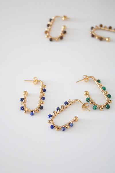 Boucles Rita lapis lazuli