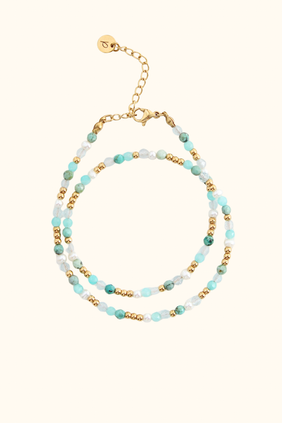Bracelet double Harlem *turquoise*