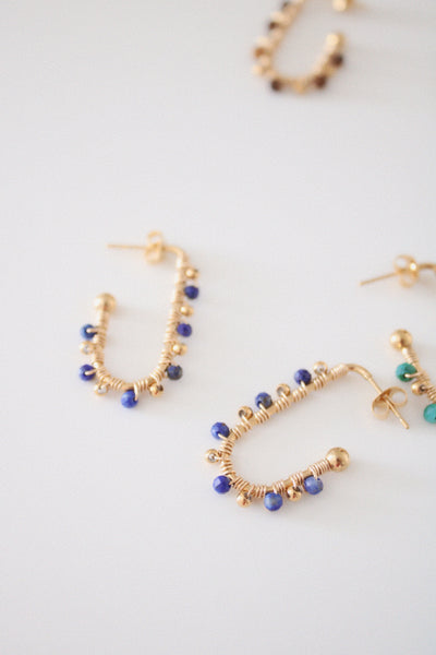 Boucles Rita lapis lazuli