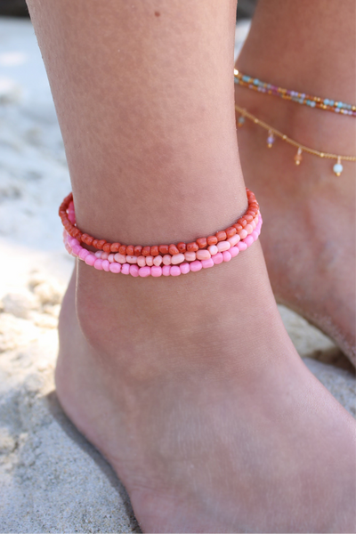 Bracelet de cheville Coral