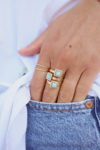 Bague Trilogie *bleu*