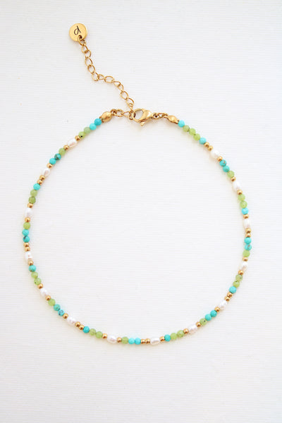 Bracelet de cheville Gisèle *turquoise*