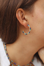 Charger l'image dans la galerie, Créoles Azilis lapis lazuli
