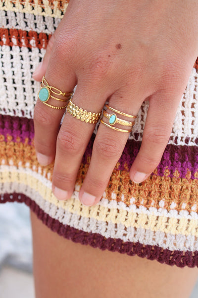 Bague Palmyre *amazonite*